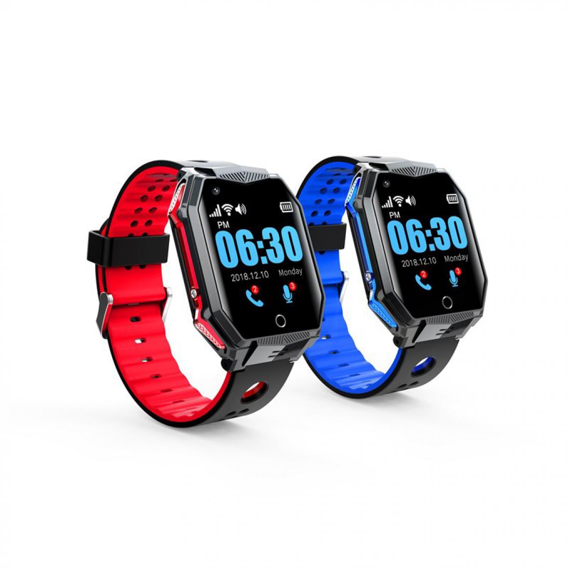 Deoditoo - Montre Bracelet GPS 4G Wifi Vidéo FA68 (Rouge) - Montre connectée