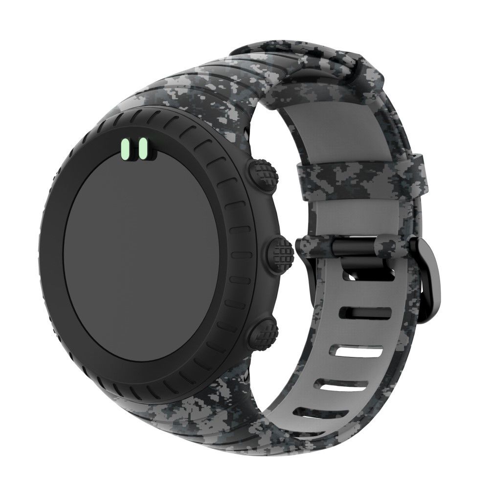 marque generique - Bracelet en silicone camouflage gris pour votre Suunto Core - Accessoires bracelet connecté