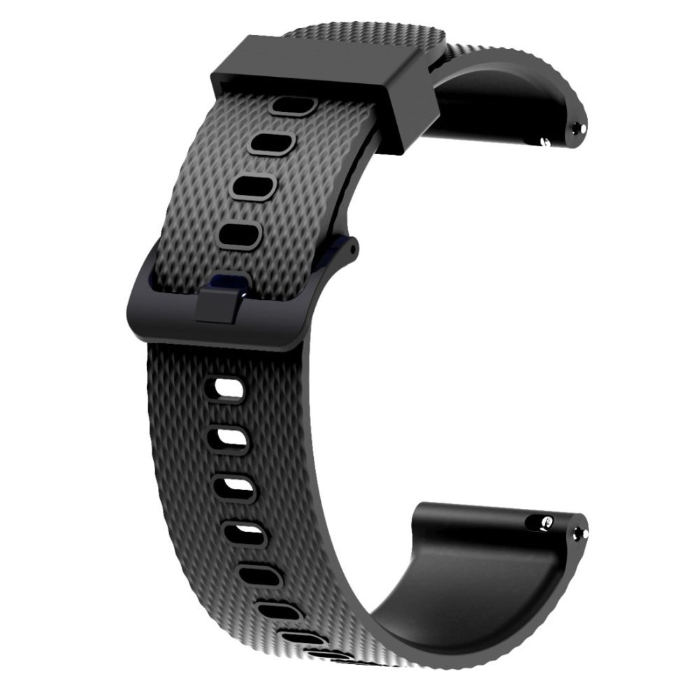 Wewoo - Bracelet pour montre connectée Dragonne Sport en silicone Garmin Vivoactive 3 20mm Noir - Bracelet connecté