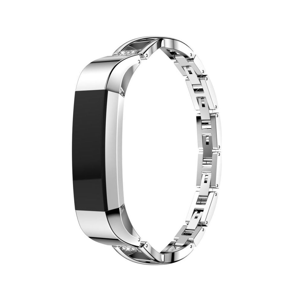 Wewoo - Bracelet pour montre connectée Fitbit Alta Smartwatch en métal forme de X ruban - Bracelet connecté