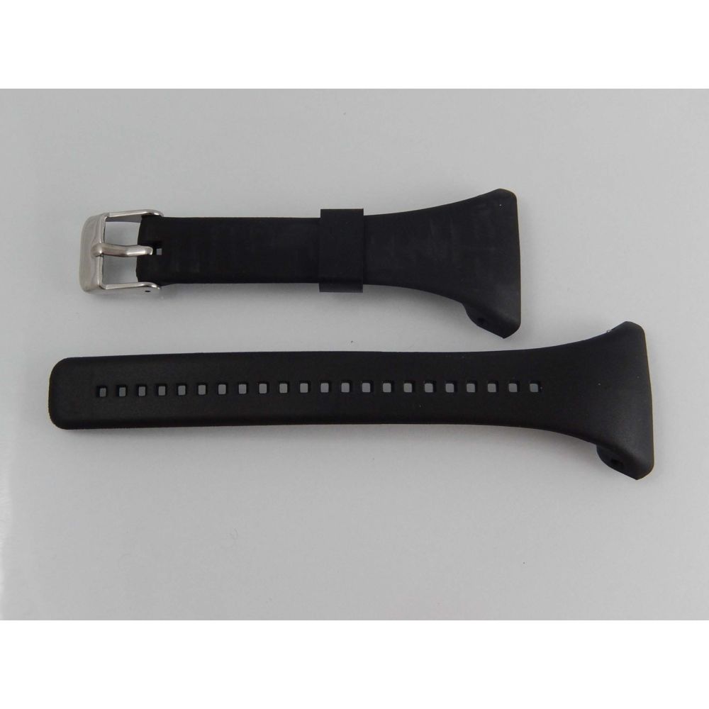 Vhbw - vhbw bracelet TPE L 11.5cm + 8.5cm compatible avec Polar FT4, FT4f, FT4m, FT7, FT7m montre connectée - noir - Accessoires montres connectées