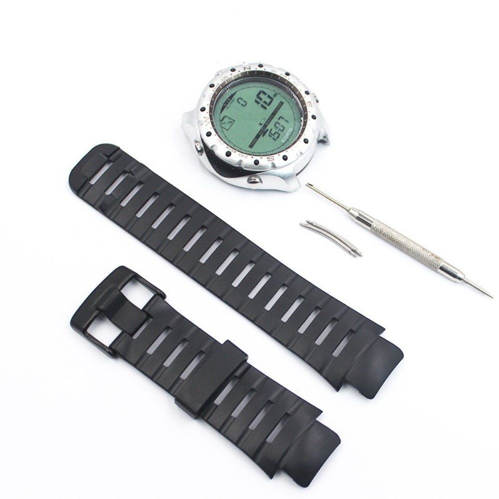 marque generique - Bracelet en silicone noir pour votre Suunto X-Lander - Accessoires bracelet connecté