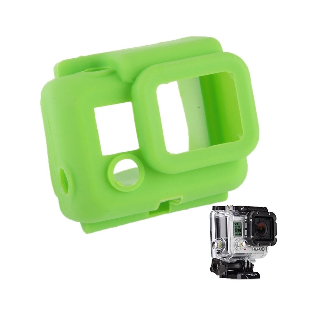 Wewoo - Coque vert pour Gopro Hero 3 Housse de protection en silicone - Caméras Sportives