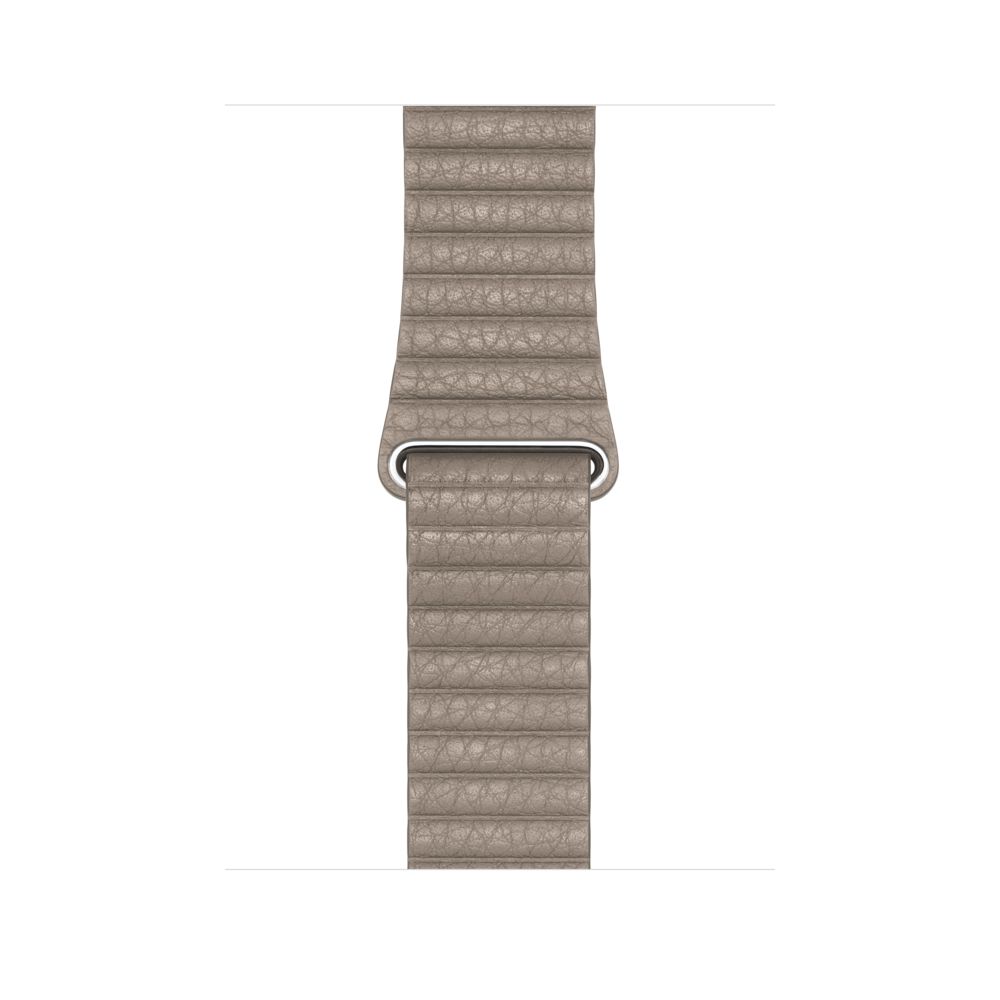 Apple - Bracelet en cuir gris sable 42/44 mm - Large - MTHD2ZM/A - Accessoires Apple Watch