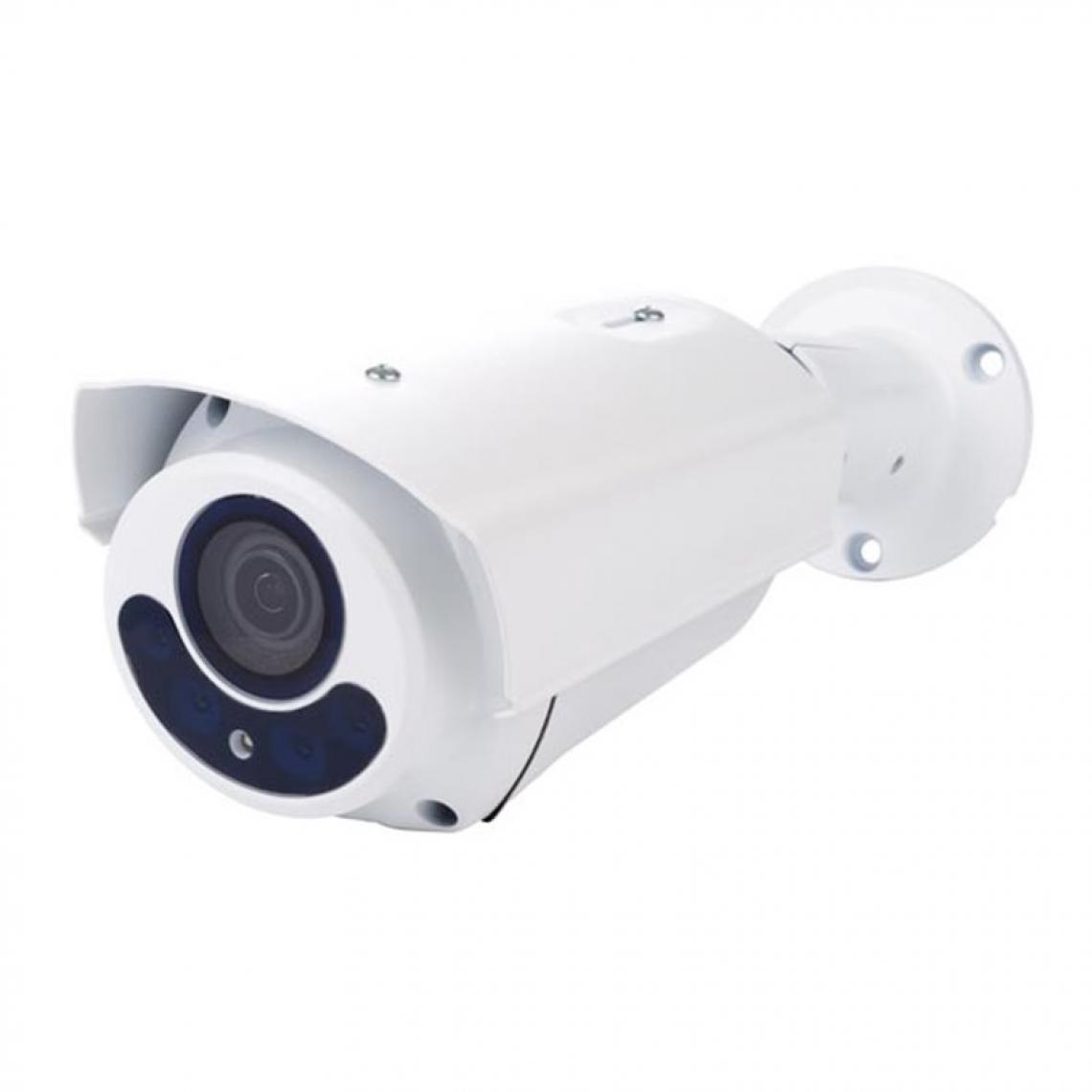 Perel - Caméra Hd Cctv - Hd-Tvi - Extérieur - Cylindrique - Ir - Lentille Varifocale Motorisée - 1080P - Blanc - Caméra de surveillance connectée