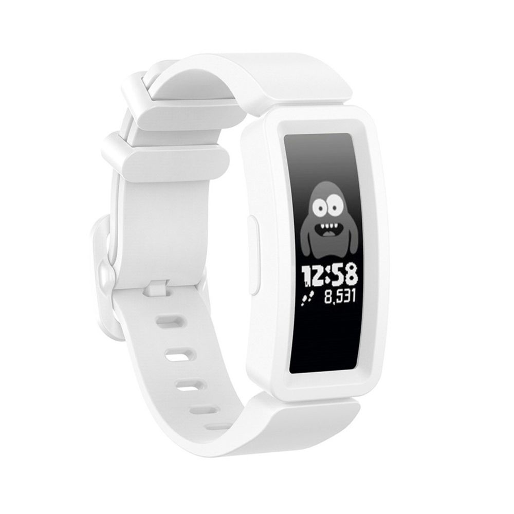 Wewoo - Bracelet pour montre connectée Fitbit Inspire HR / Ace 2 Silicone Smart Watch de remplacement Blanc - Bracelet connecté