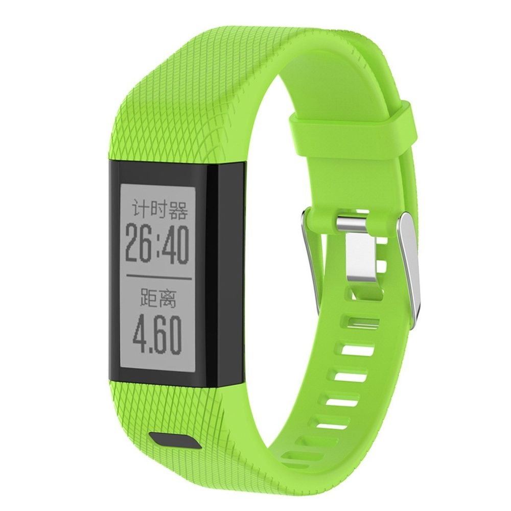 Wewoo - Bracelet pour montre connectée en silicone Smart Watch Garmin Vivosmart HR + Vert - Bracelet connecté