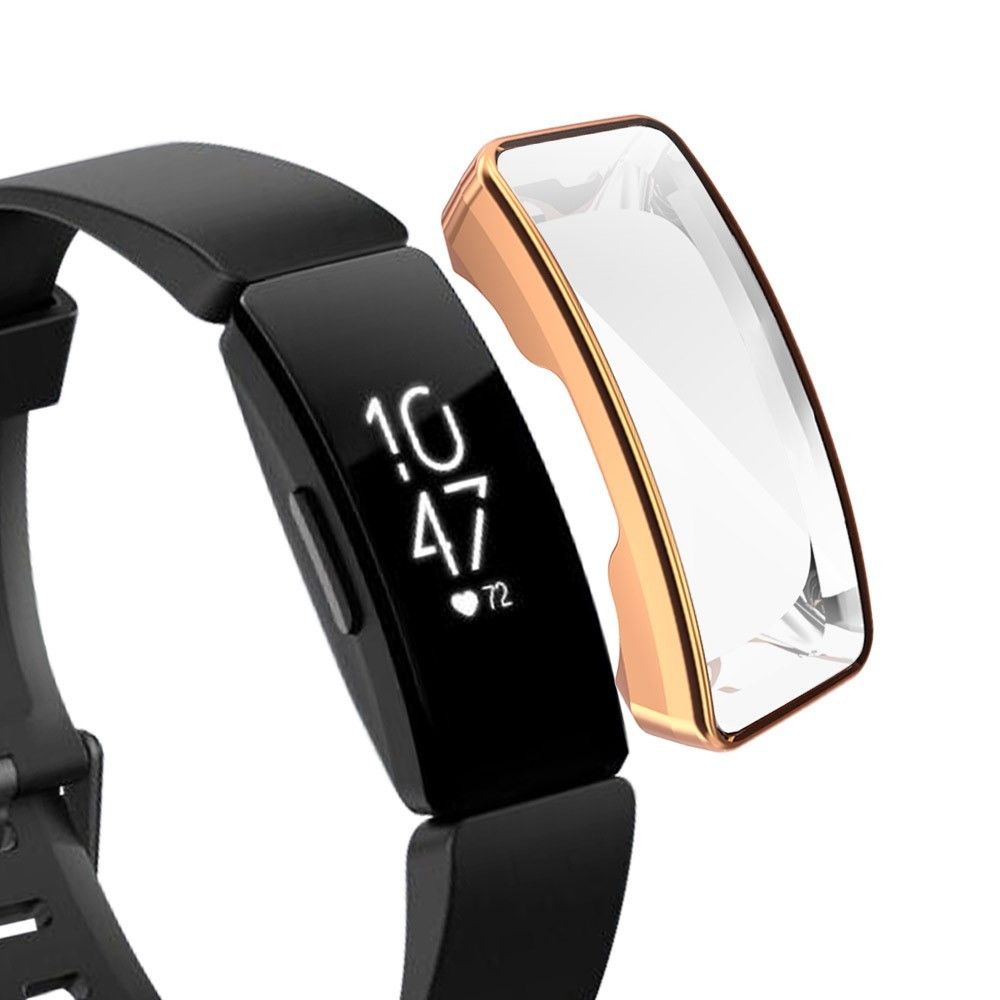 marque generique - Coque en TPU souple or pour votre Fitbit Inspire/Inspire HR - Accessoires bracelet connecté