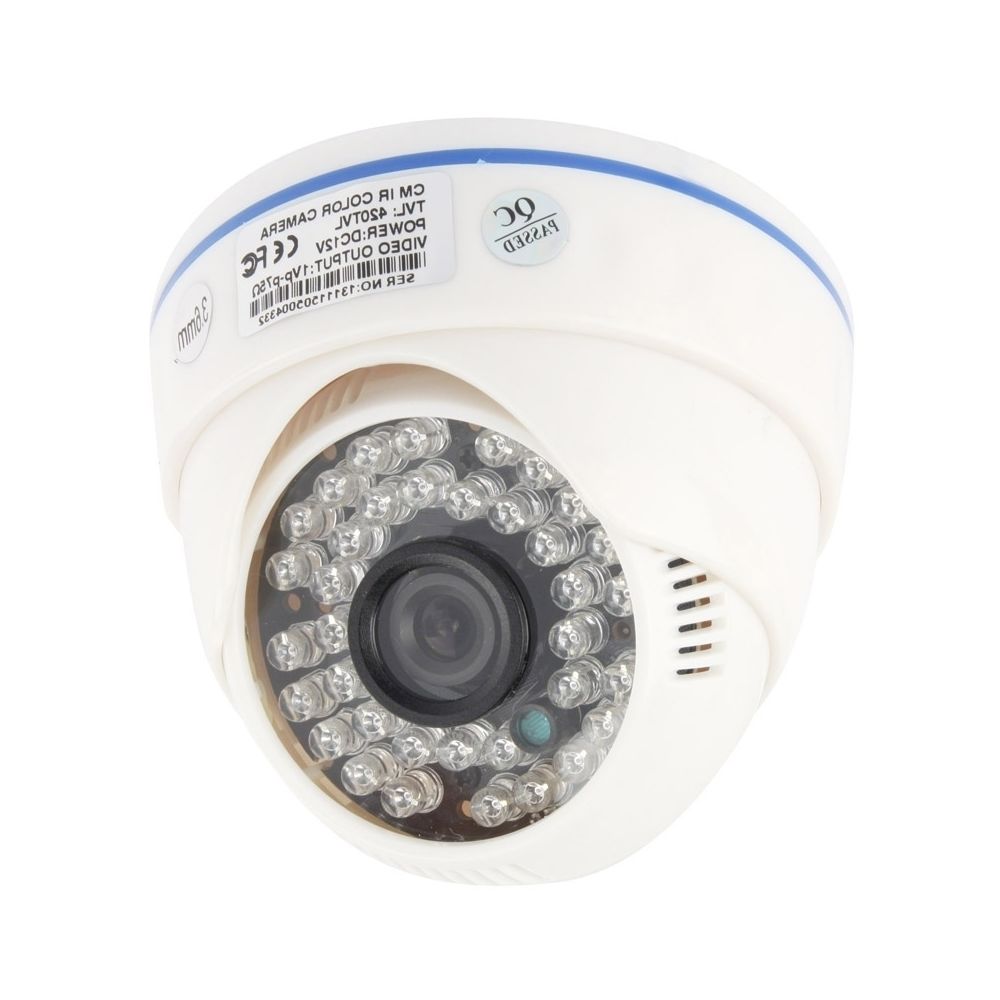 Wewoo - Caméra Dôme CMOS 420TVL 3.6mm Objectif ABS Couleur Infrarouge avec 36 LED, IR Distance: 20m - Caméra de surveillance connectée
