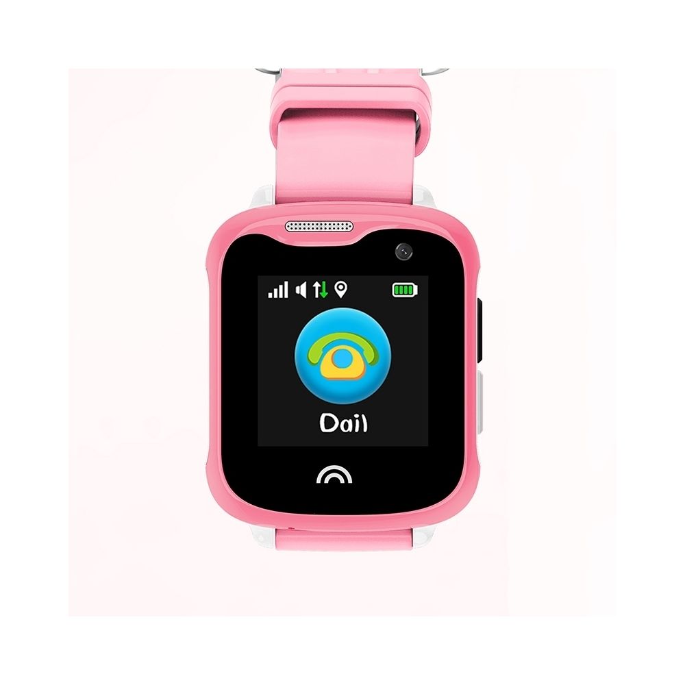 Wewoo - Montre connectée D7 1.33 pouces écran couleur IPS Smartwatch pour enfants IP68 étanchesoutien GPS + LBS + Positionnement WiFi / Numérotation bidirectionnelle / Secourisme à une touche / Surveillance vocale / Barrière de sécurité Rose - Montre connectée