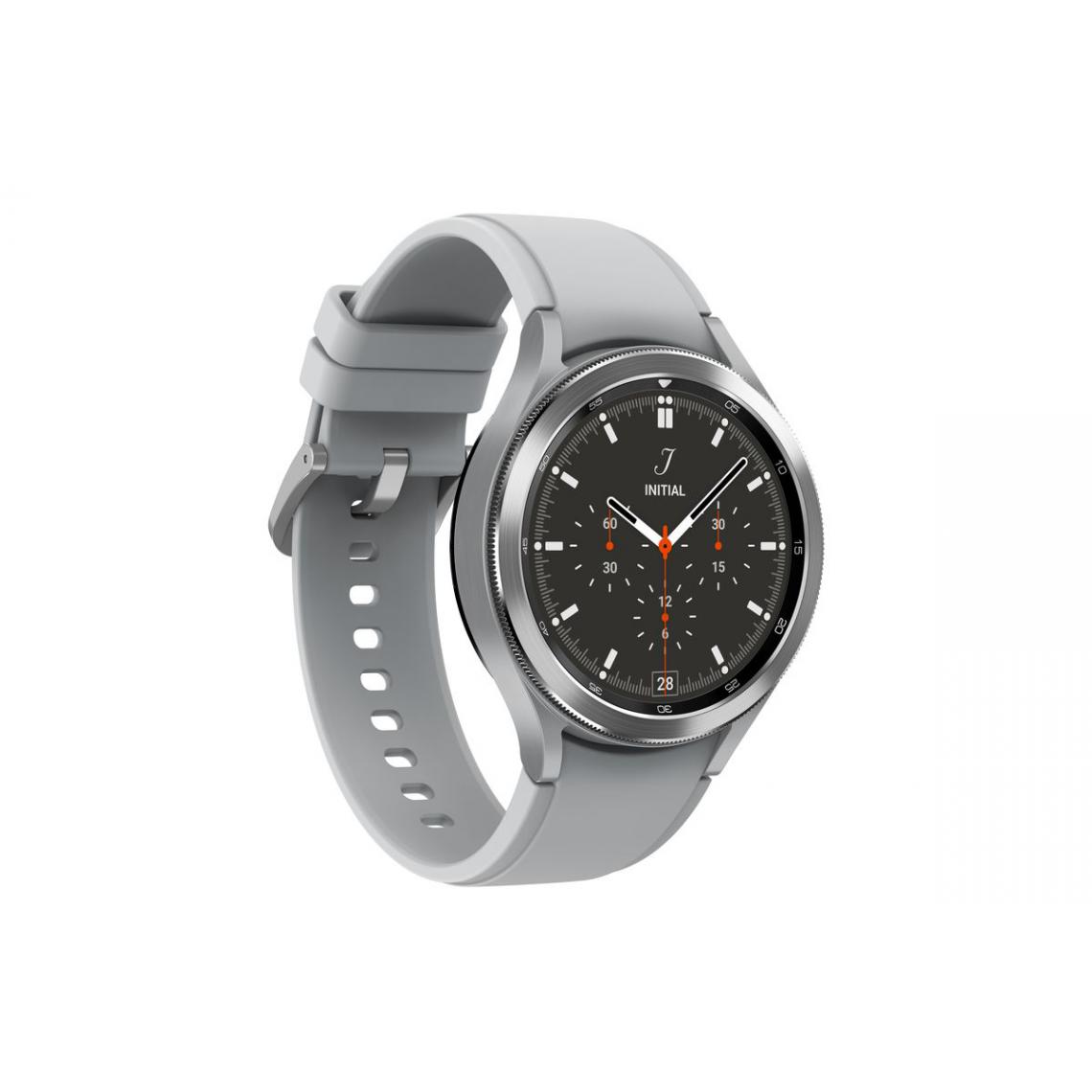 Samsung - Galaxy Watch4 Classic - 46 mm - Bluetooth - Argent - Montre connectée