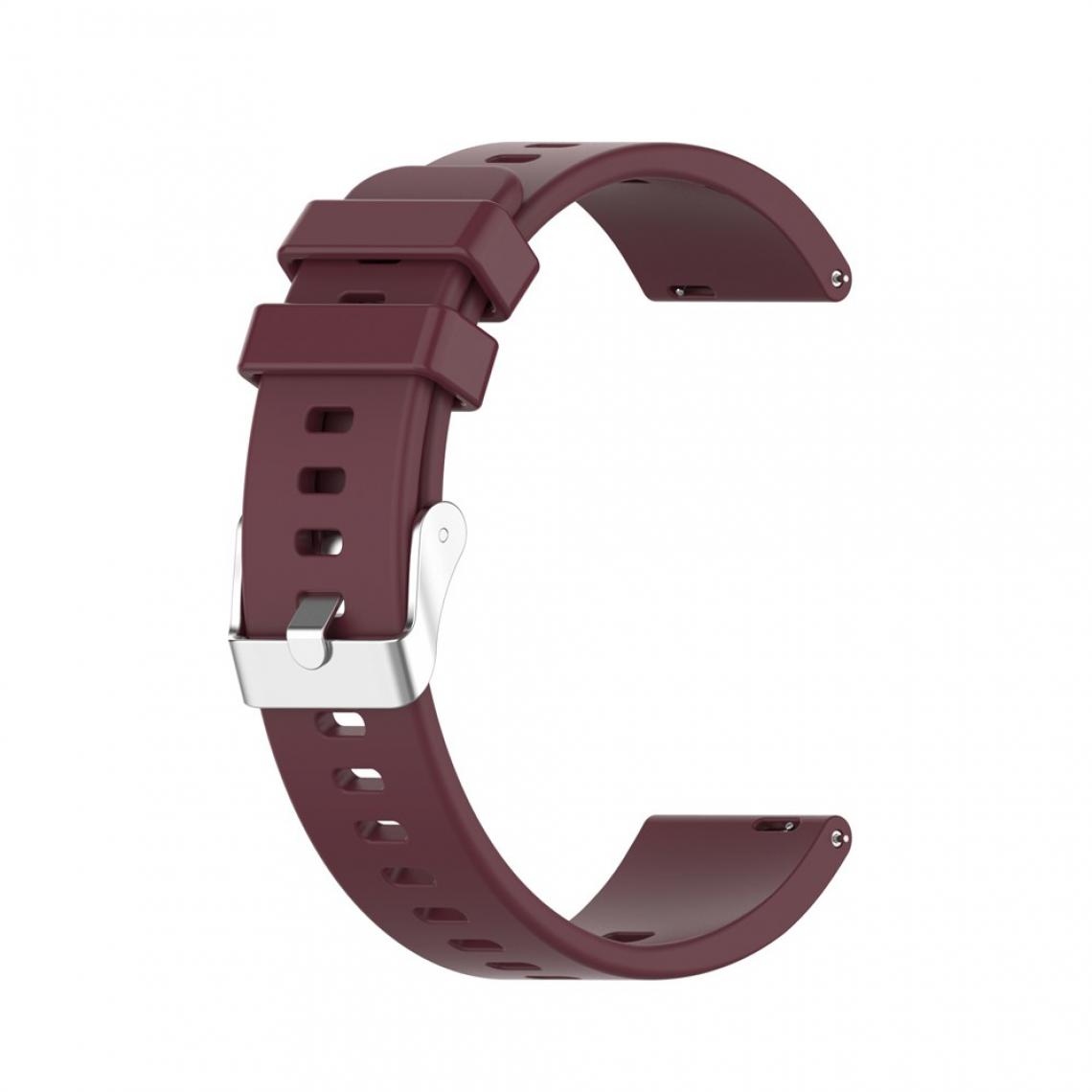 Other - Bracelet en silicone Boucle souple rouge vin pour votre Huawei Honor ES Watch - Accessoires bracelet connecté