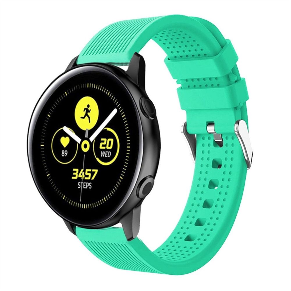 Wewoo - Bracelet pour montre connectée en silicone Smart Watch Garmin Vivoactive 3 vert menthe - Bracelet connecté