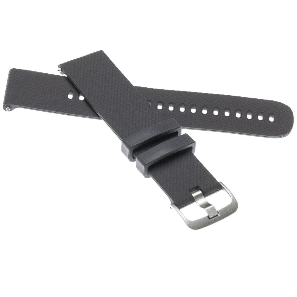 Vhbw - vhbw bracelet compatible avec Polar Vantage M montre connectée - 11,5 + 10,5cm silicone noir - Accessoires montres connectées