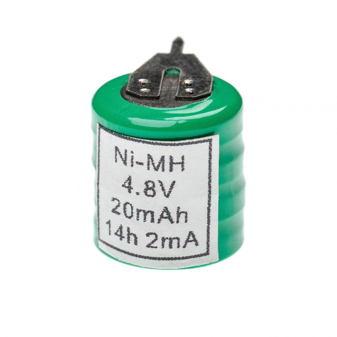 Vhbw - vhbw Batterie remplacement pour 4/V15H pour modèlisme RC (20mAh, 4,8V, NiMH), avec connexion à 2 broches - Autre appareil de mesure