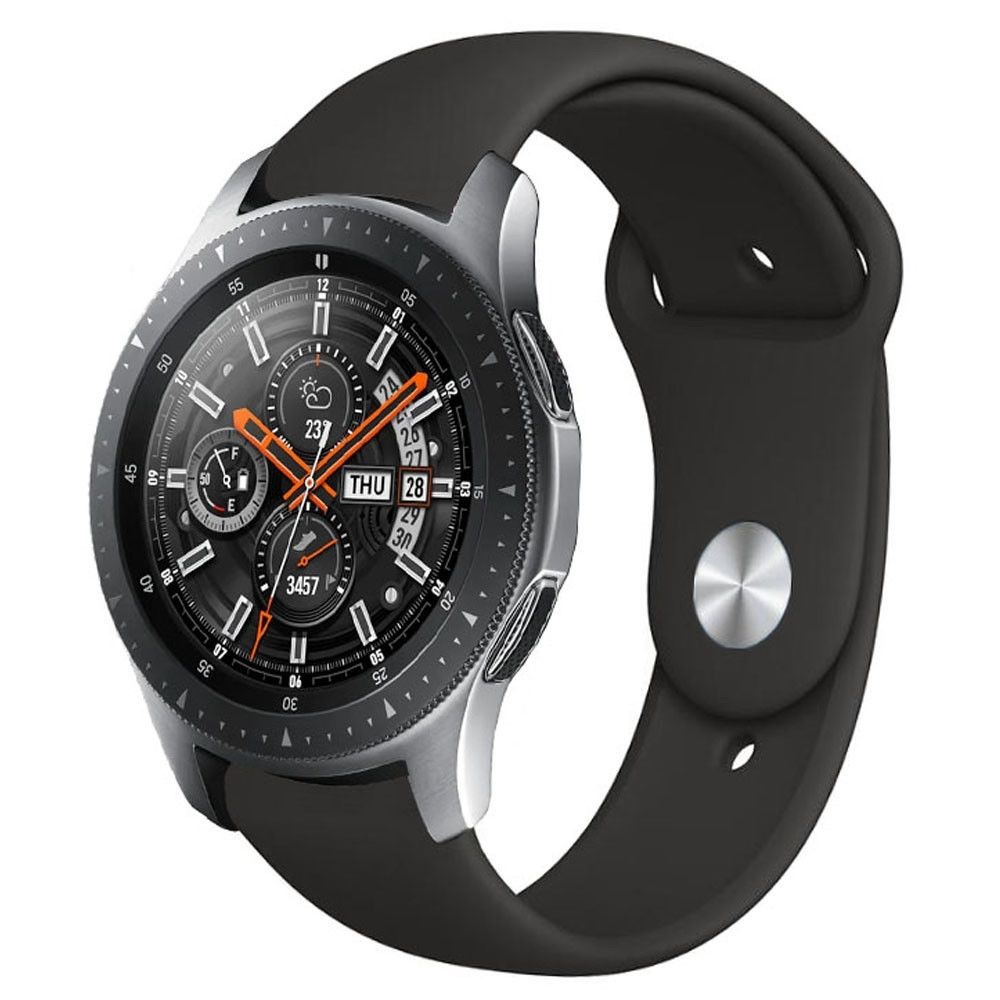 Wewoo - Montre connectée Bracelet en silicone monochrome pour appliquer Samsung Galaxy Watch Active 20mm Noir - Montre connectée