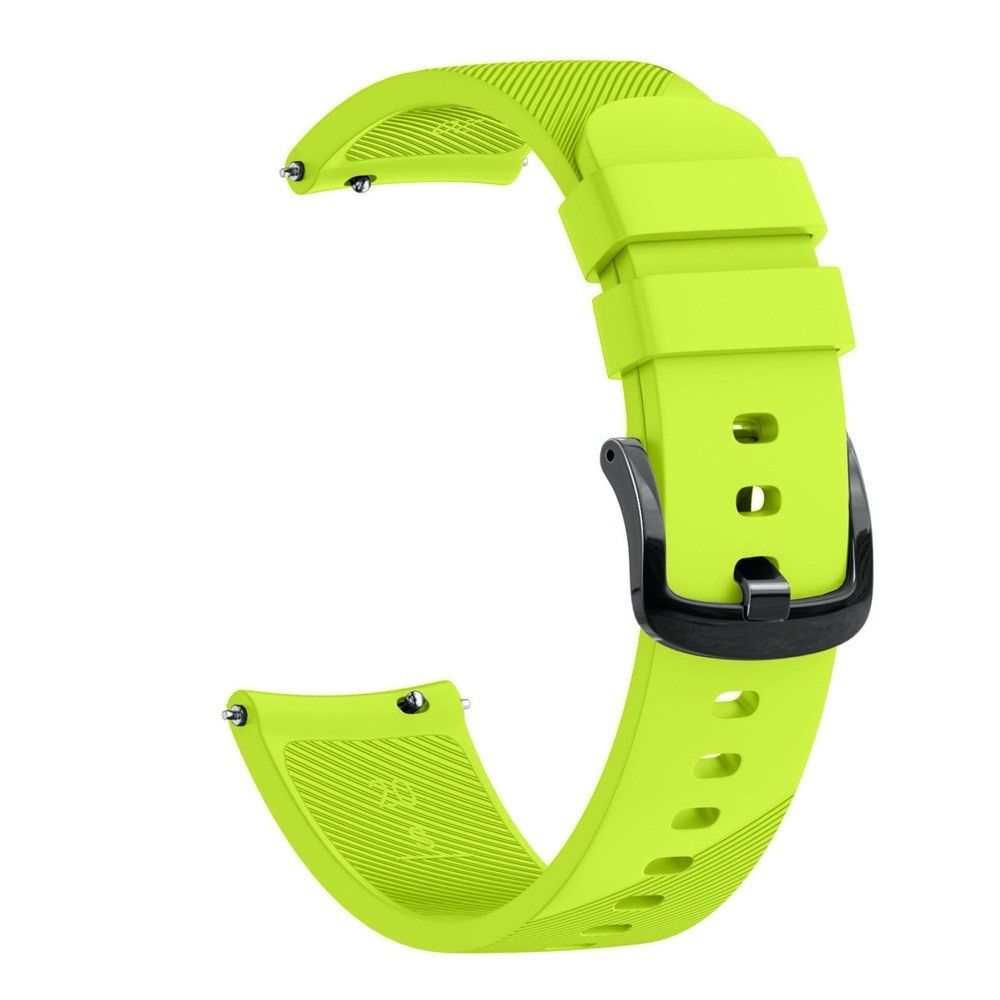 marque generique - Bracelet en silicone sergé 22mm vert pour votre Garmin Forerunner 645 - Accessoires bracelet connecté