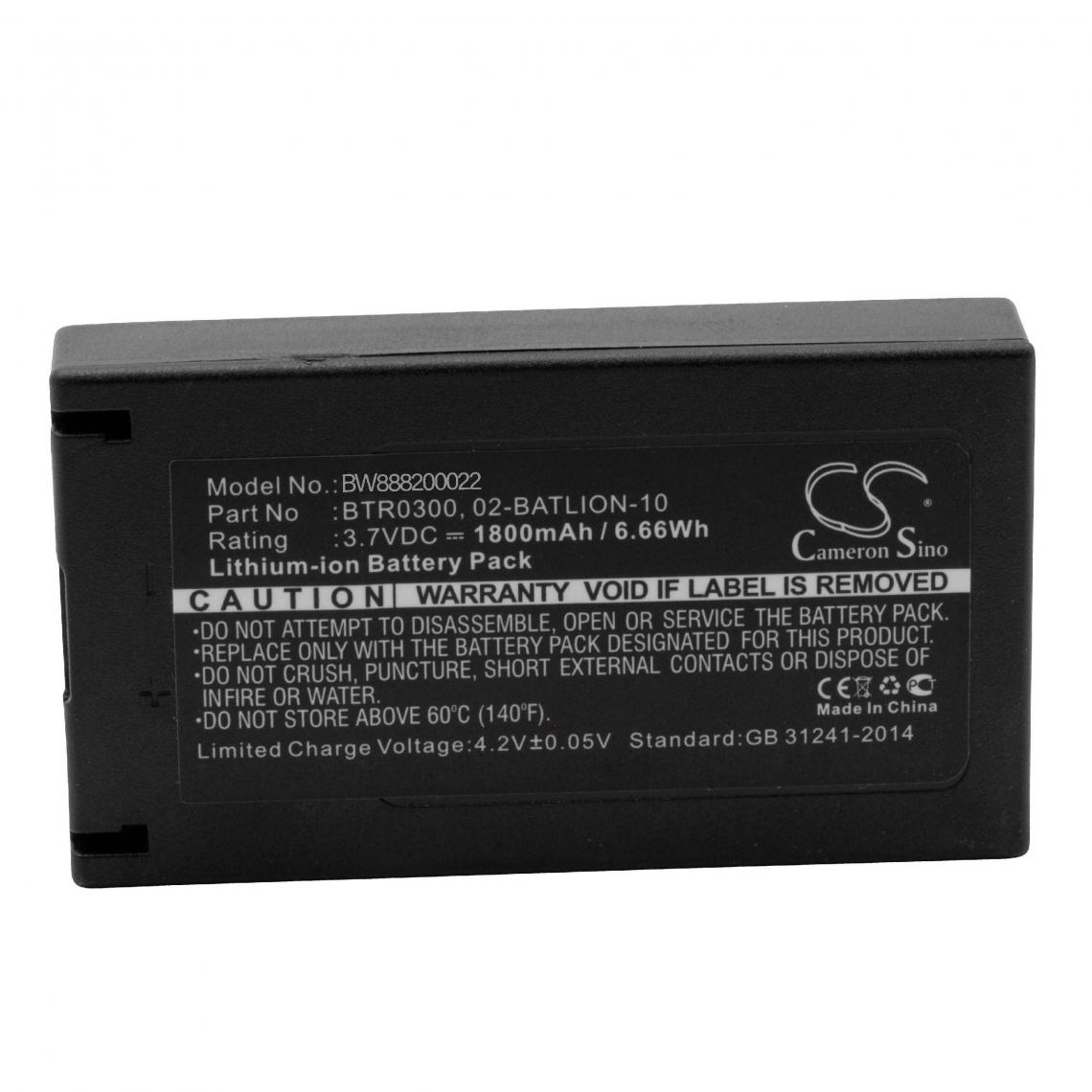 Vhbw - vhbw Li-Ion batterie 1800mAh (3.7V) pour scanner de code-barres POS Opticon H-15a, H-15AJ, H-15b, H15, PX25, PX35 - Caméras Sportives