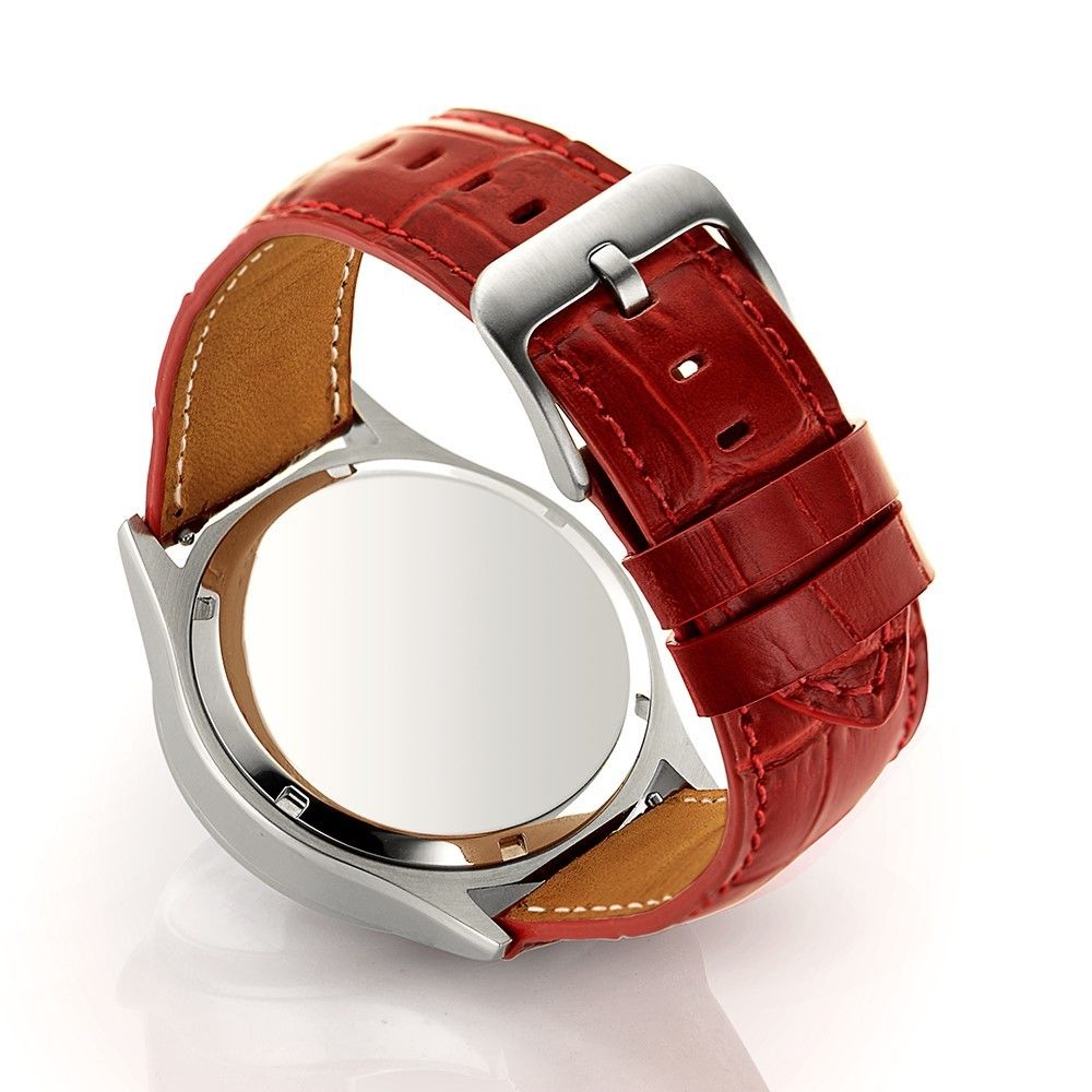 marque generique - Bracelet en cuir véritable peau de crocodile rouge pour votre Samsung Gear S3 Classic/Frontier - Accessoires bracelet connecté