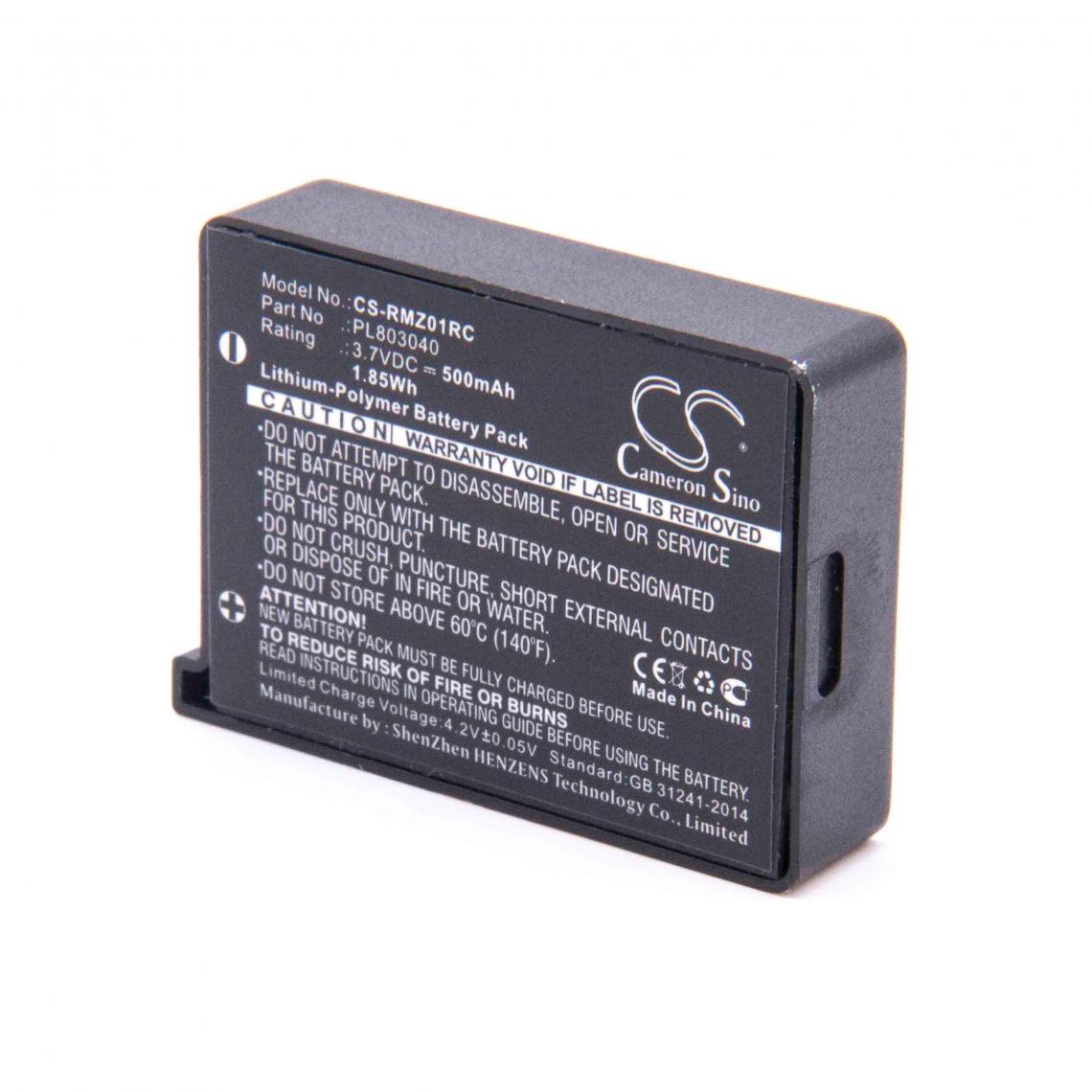 Vhbw - vhbw batterie compatible avec Razer RZ01-0133, RZ84-01330100, Turret souris sans fil (mouse wireless) (500mAh, 3,7V, Li-Polymère) - Autre appareil de mesure