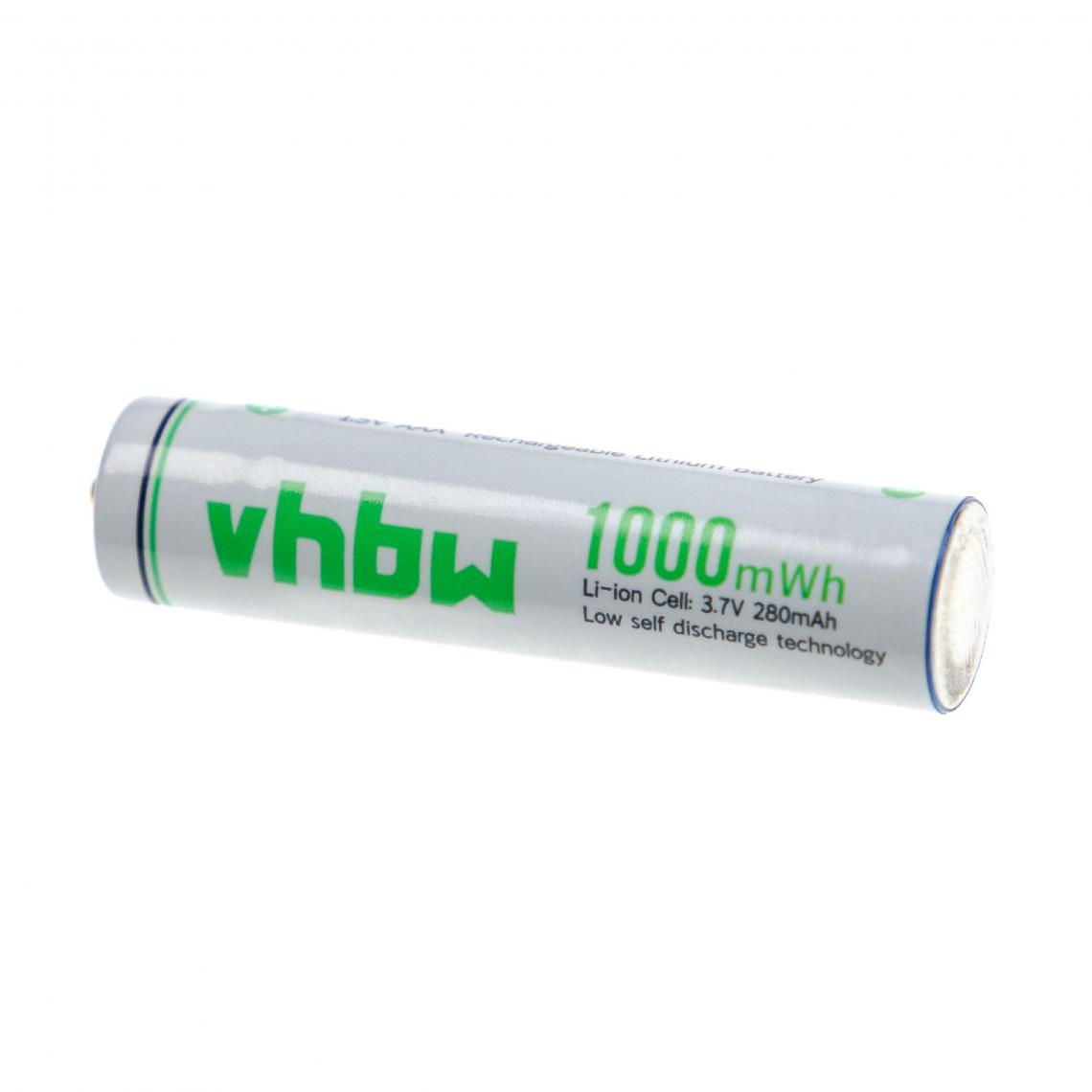 Vhbw - vhbw Pile rechargeable AAA micro - Batterie rechargeable (280mAh, 3,7V, Li-ion) - Autre appareil de mesure