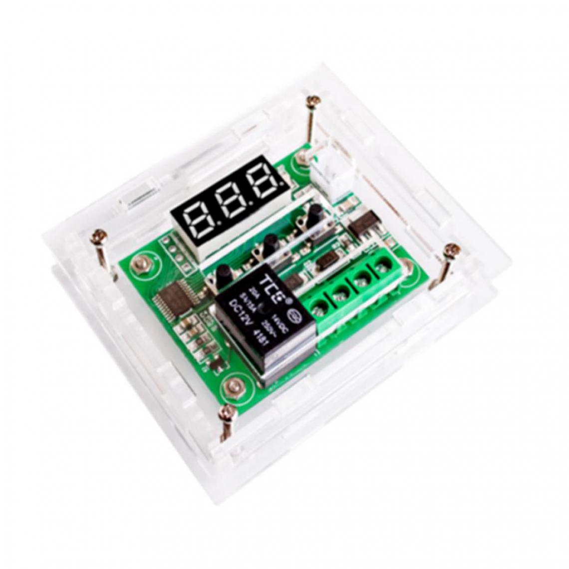 marque generique - Boîtier Acrylique pour Module Thermostat W1209, Transparent - Détecteur connecté