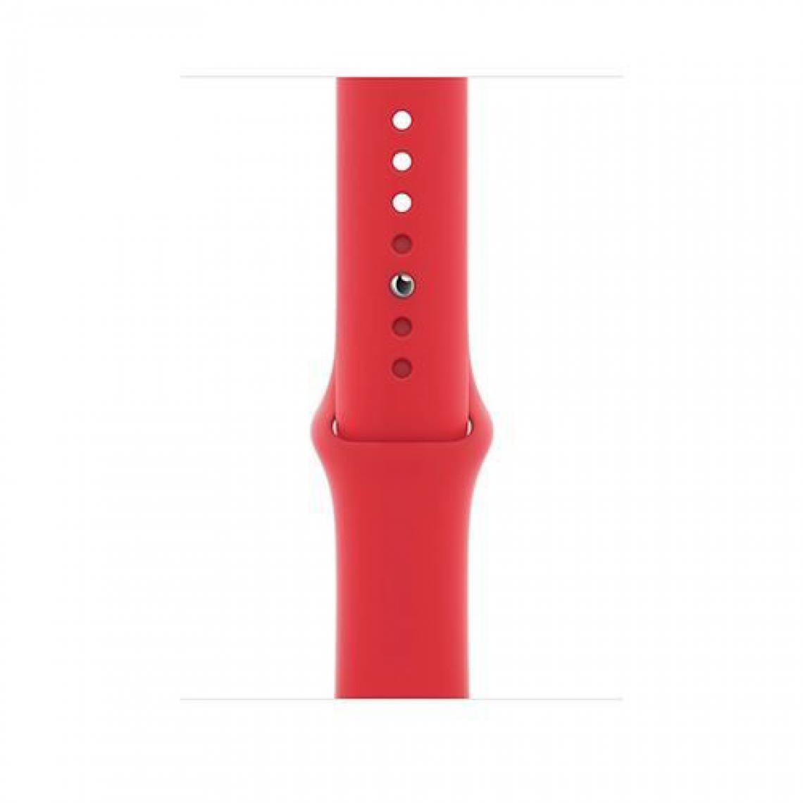 Apple - Bracelet Sport 44mm (PRODUCT)RED Sport Band Regular - Accessoires montres connectées