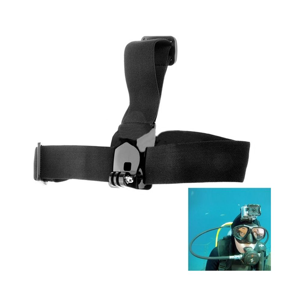 Wewoo - Pour GoPro Hero 43163 + noir / 36925 ST-24 Anti-dérapant réglable ceinture élastique sangle de tête - Caméras Sportives
