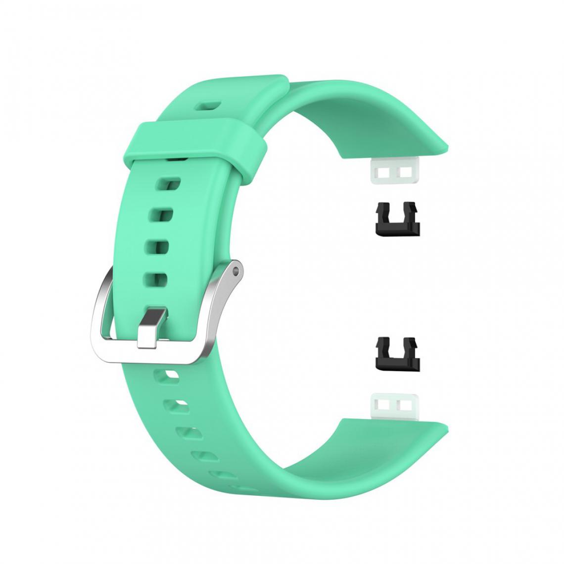 Other - Bracelet en silicone Boucle souple cyan pour votre Huawei Watch Fit 2020 - Accessoires bracelet connecté