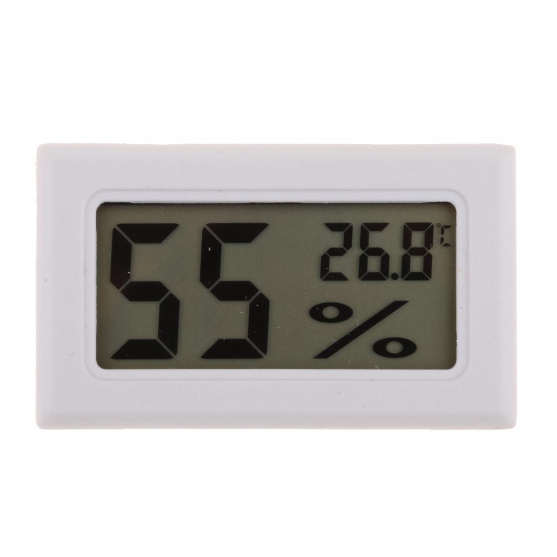 marque generique - lcd thermomètre numérique hygromètre réfrigérateur température humidité mètre blanc - Détecteur connecté