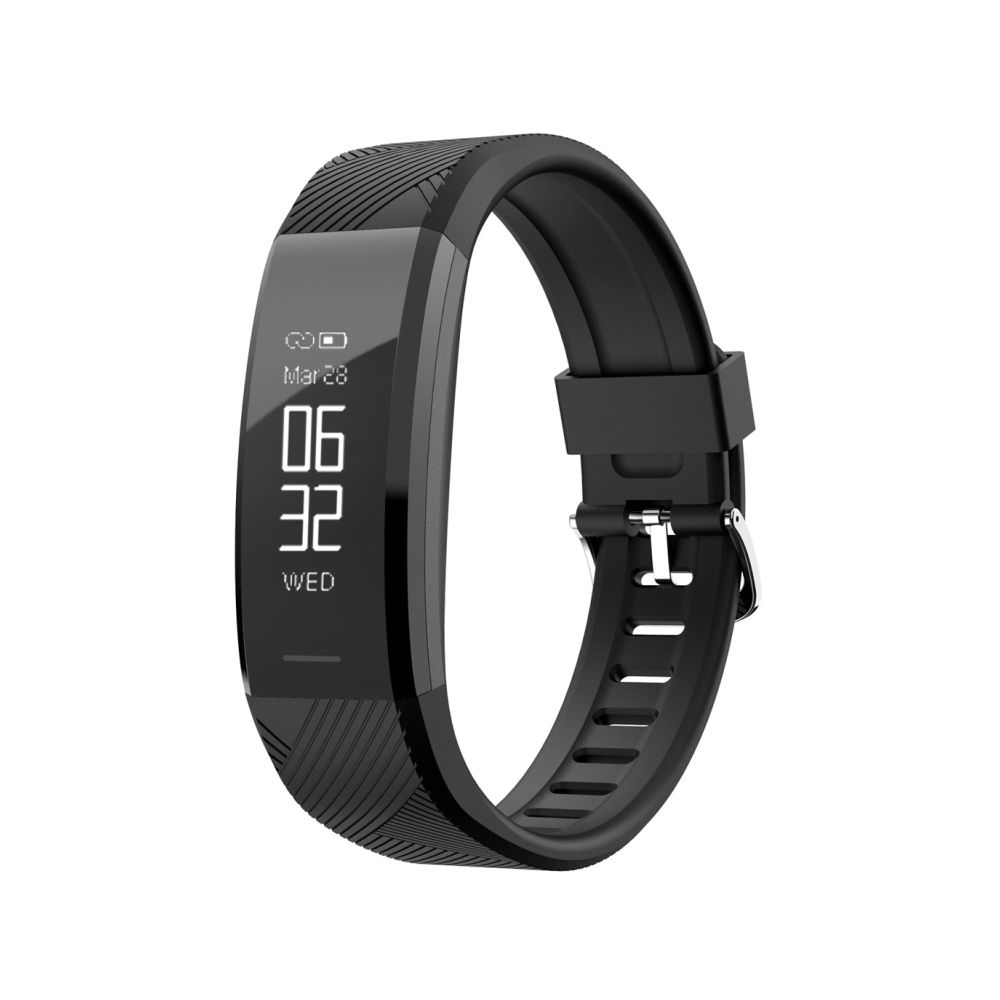Wewoo - Bracelet connecté Smartwatch Fitness Tracker Smartband écran OLED de 0,87 pouce, IP67 étanche, mode Sports de soutien / moniteur de fatigue / de sommeil / de fréquence cardiaque / rappel sédentaire noir - Bracelet connecté