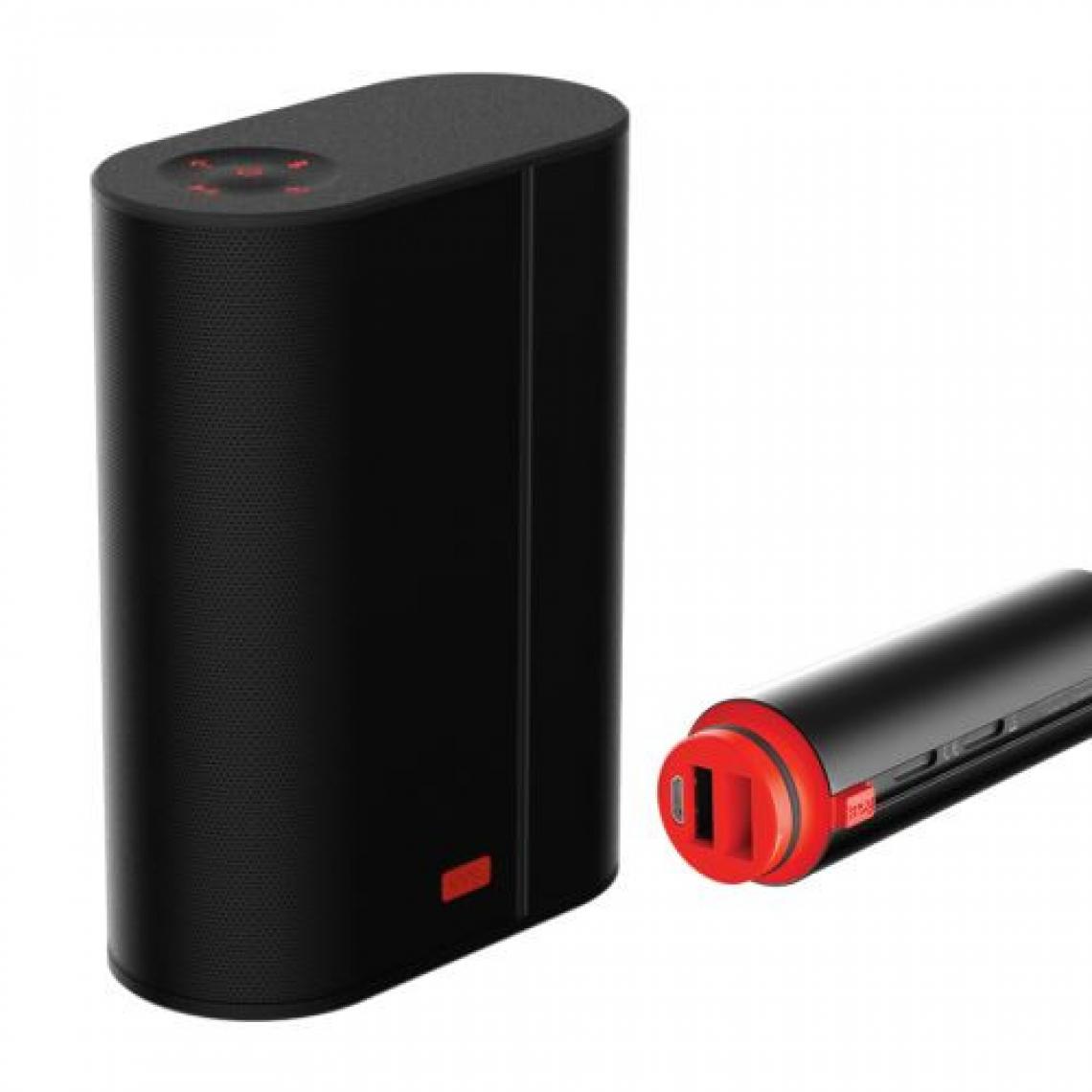 Knog - Haut parleur portable Knog Bluetooth avec une petite batterie PWR Sound Noir - Accessoires Mobilité électrique