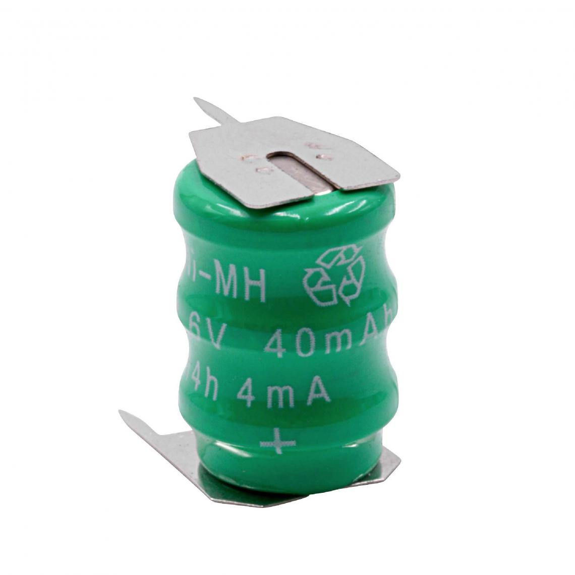 Vhbw - vhbw NiMH pile bouton de remplacement pour type V40H 3 épingles 40mAh 3,6V convient pour les batteries de modélisme etc. - Autre appareil de mesure