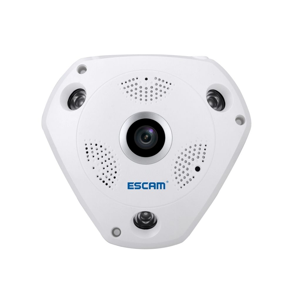 Wewoo - Caméra IP WiFi Shark QP180 960 P 360 Degrés Fisheye Objectif 1.3MP WiFi IP, Détection de Mouvement / Vision Nocturne, IR Distance: 10m - Caméra de surveillance connectée