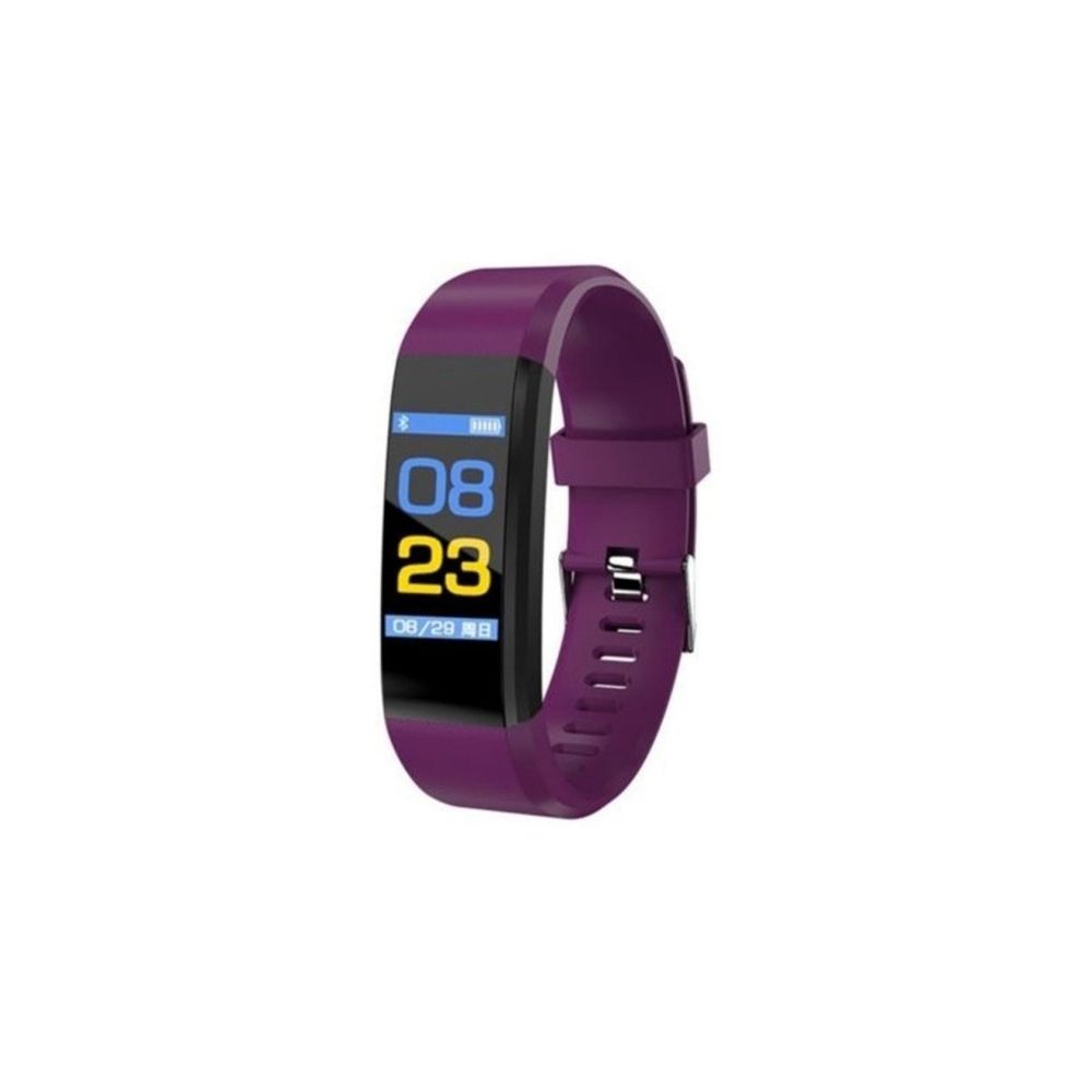 Wewoo - Montre connectée ID115 0,96 pouce écran OLED Smartwatch Bracelet Podomètre Sport Fitness Tracker Violet - Montre connectée