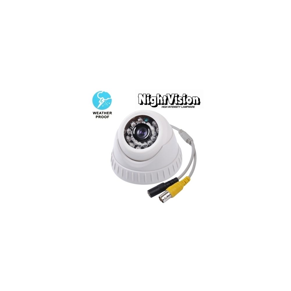 Wewoo - Caméra Dôme 1/3 pour Sony 420TVL 3.6mm objectif IR et couleur CCD étanche couleur, IR Distance: 30m Taille: 93 L x 93 W x 65 H mm - Caméra de surveillance connectée