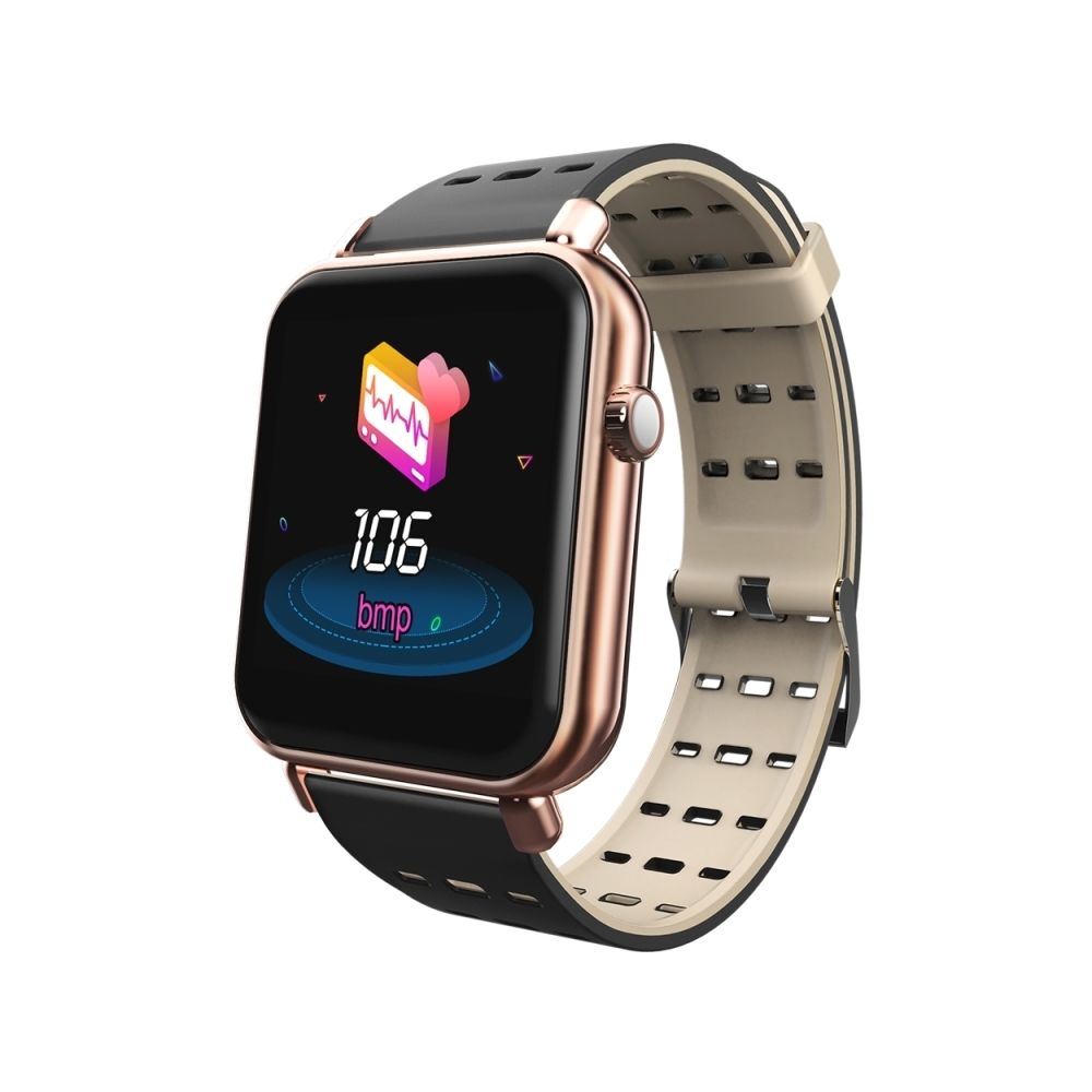 Wewoo - Bracelet connecté Smartwatch Écran couleur TFT de 1,3 pouces intelligent IP67 Étanche, en silicone, Rappel d'appel soutien / Surveillance du rythme cardiaque / la pression artérielle / sédentaire / sommeil (Or) - Bracelet connecté