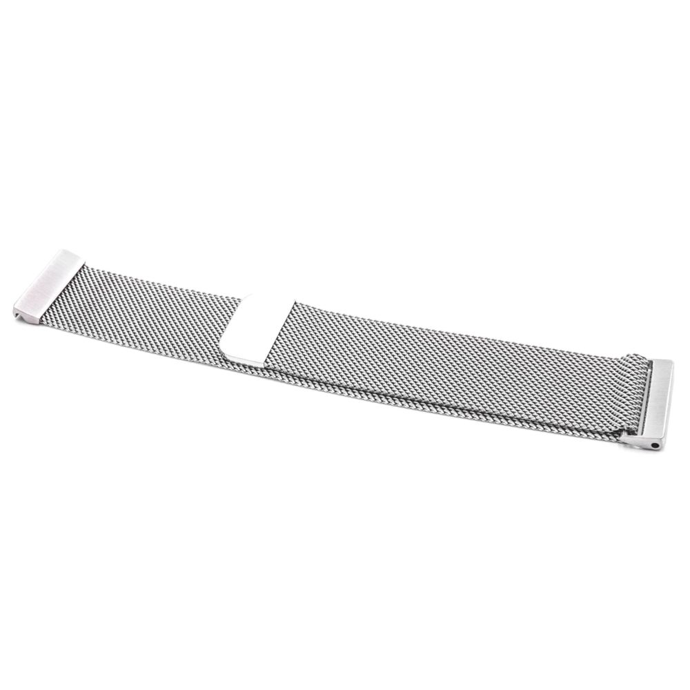 Vhbw - vhbw bracelet 21cm compatible avec Fitbit Versa montre connectée - acier inoxydable argent fermeture magnétique - Accessoires montres connectées