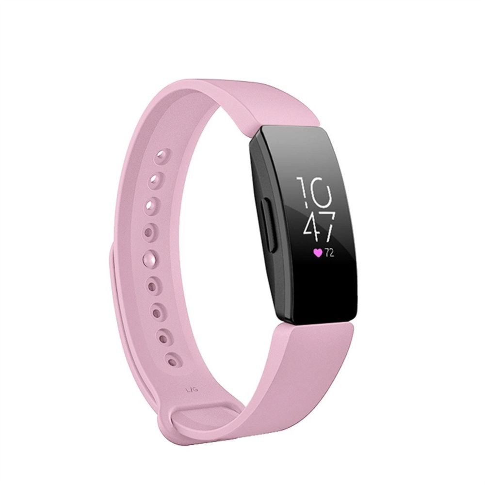 Wewoo - Bracelet pour montre connectée Smartwatch avec à poignet à fixation rapide Fitbit Inspire HR rose - Bracelet connecté