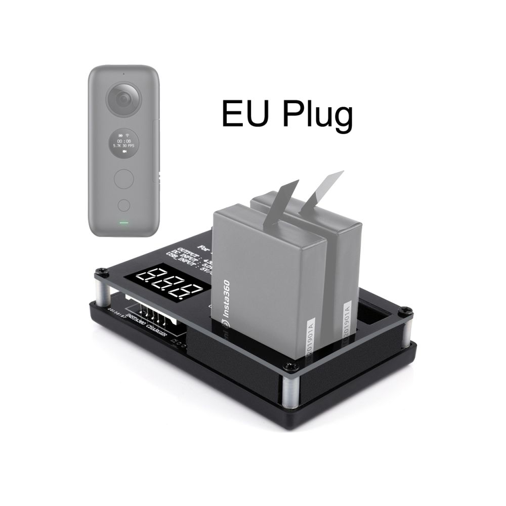 Wewoo - Chargeur de batterie Micro USB 3 PCS pour Caméra Panoramique Insta360 ONE X Prise Europe - Caméras Sportives