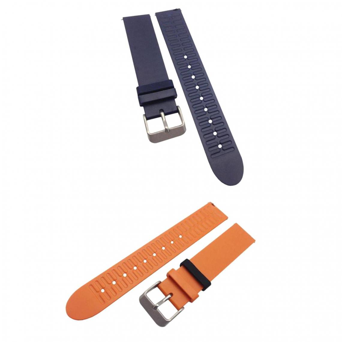 marque generique - Bracelet De Remplacement Pour Bracelet Withings Activite Pop / Steel Orange & Navy - Accessoires montres connectées