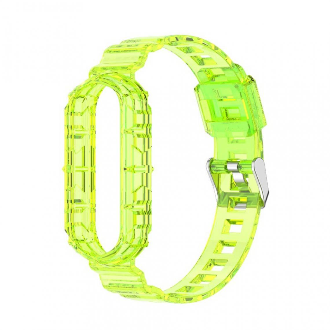 Other - Bracelet en TPU Couleur unie jaune pour votre Xiaomi Mi Band 6 - Accessoires bracelet connecté