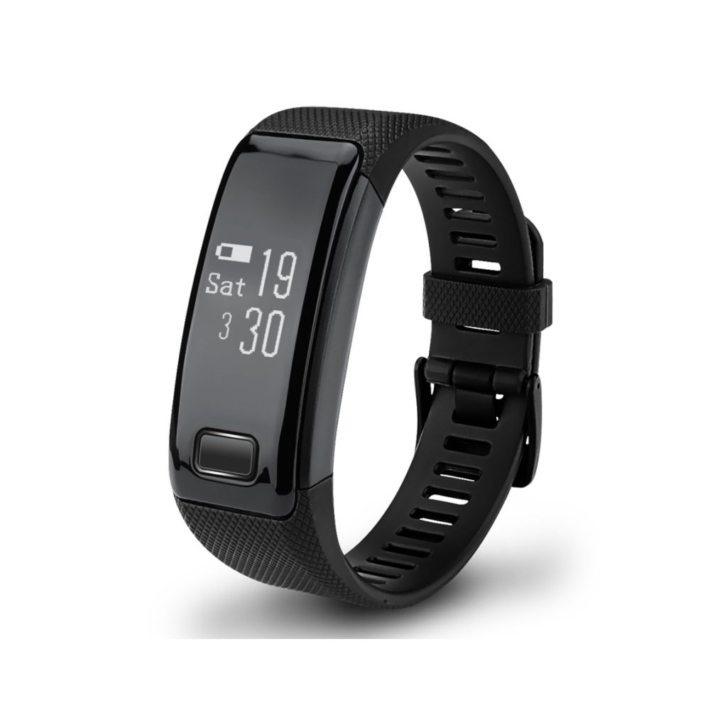 Wewoo - Bracelet connecté noir 0.71 pouces HD OLED écran Bluetooth Smart d'affichage, IP67 imperméable à l'eau, podomètre de / moniteur de tension artérielle / de fréquence cardiaque / d'oxygène du sang, Compatible avec Android et iOS Téléphones - Bracelet connecté