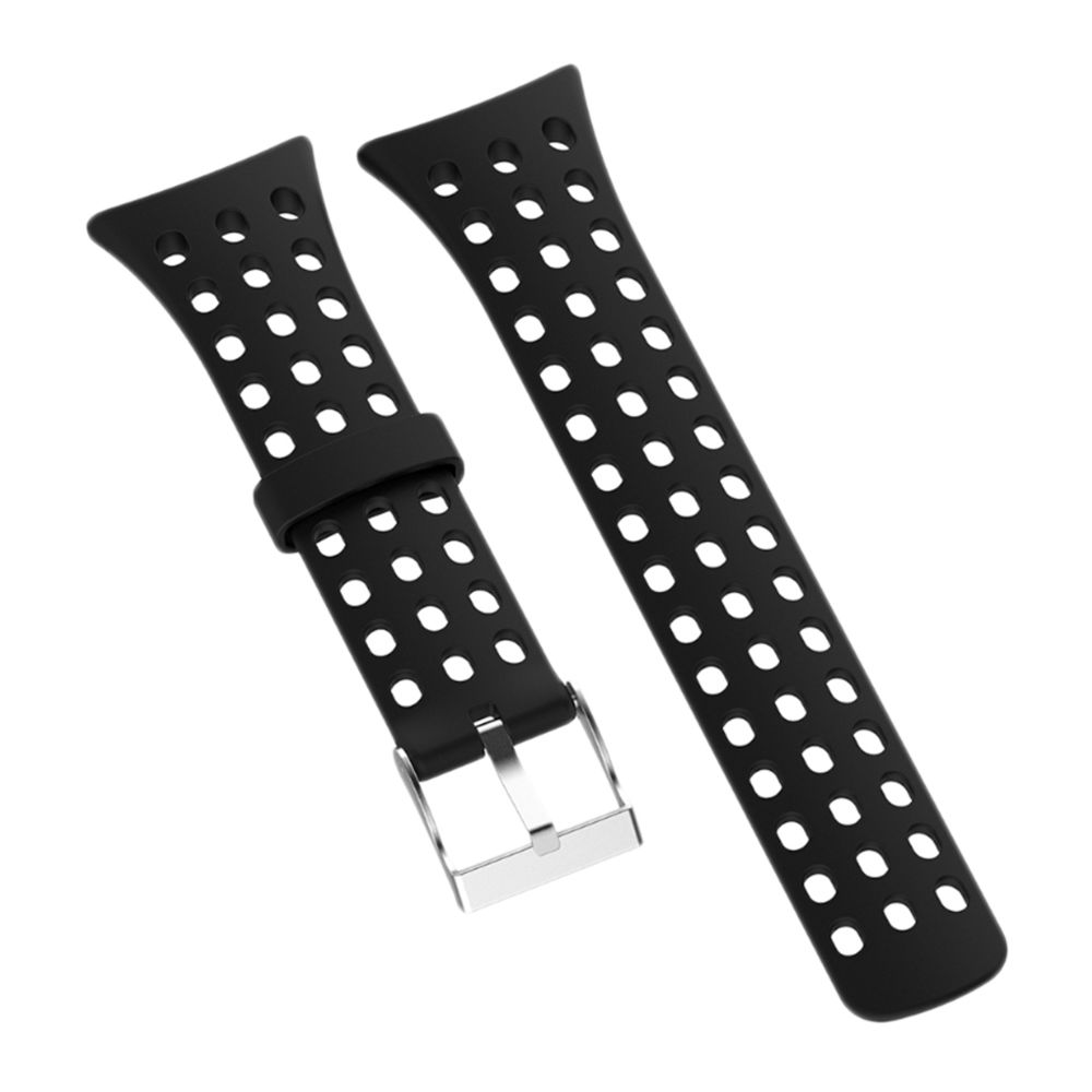 marque generique - Bracelet de montre en silicone de rechange pour SUUNTO M1 série M2 M4 M5 noir - Montre connectée