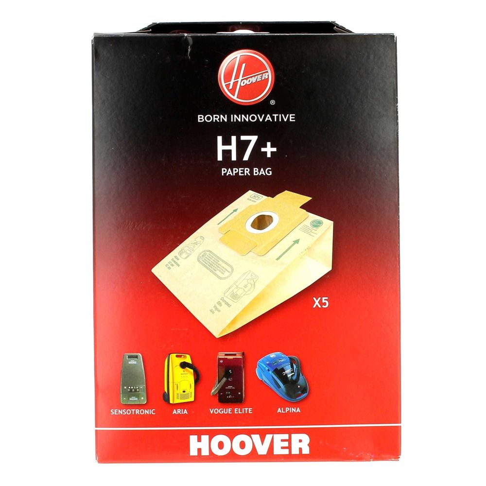Hoover - Sacs aspirateur h7 par 5 pour Aspirateur Hoover - Accessoire entretien des sols