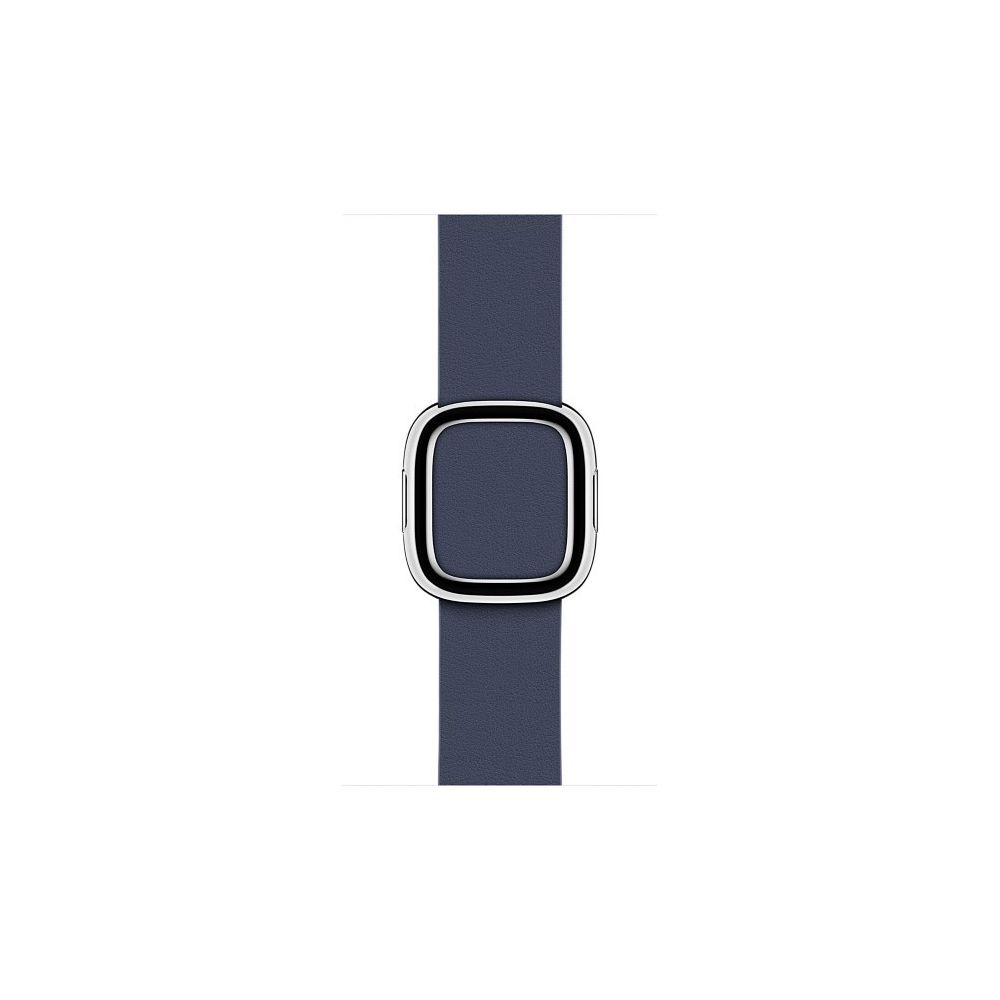 Apple - Bracelet Boucle moderne Bleu Cuir 38/40 mm - Large - MJ5D2ZM/A - Accessoires Apple Watch