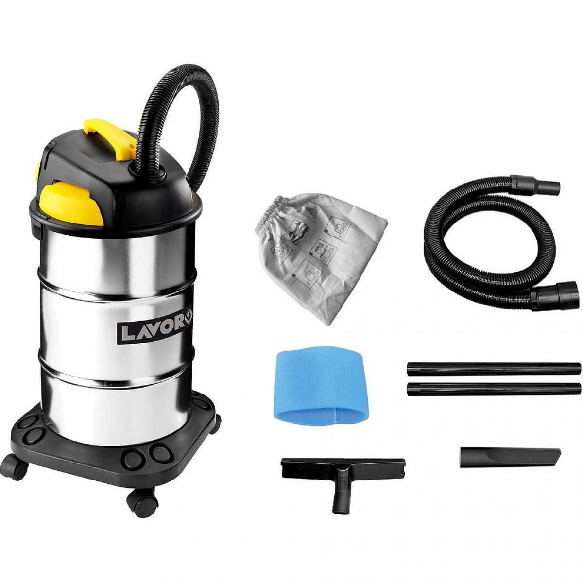 Lavor - Lavor - Aspirateur eau et poussières inox 1000W 180 mbar 30L - Vac 30 S - Aspirateur eau et poussière