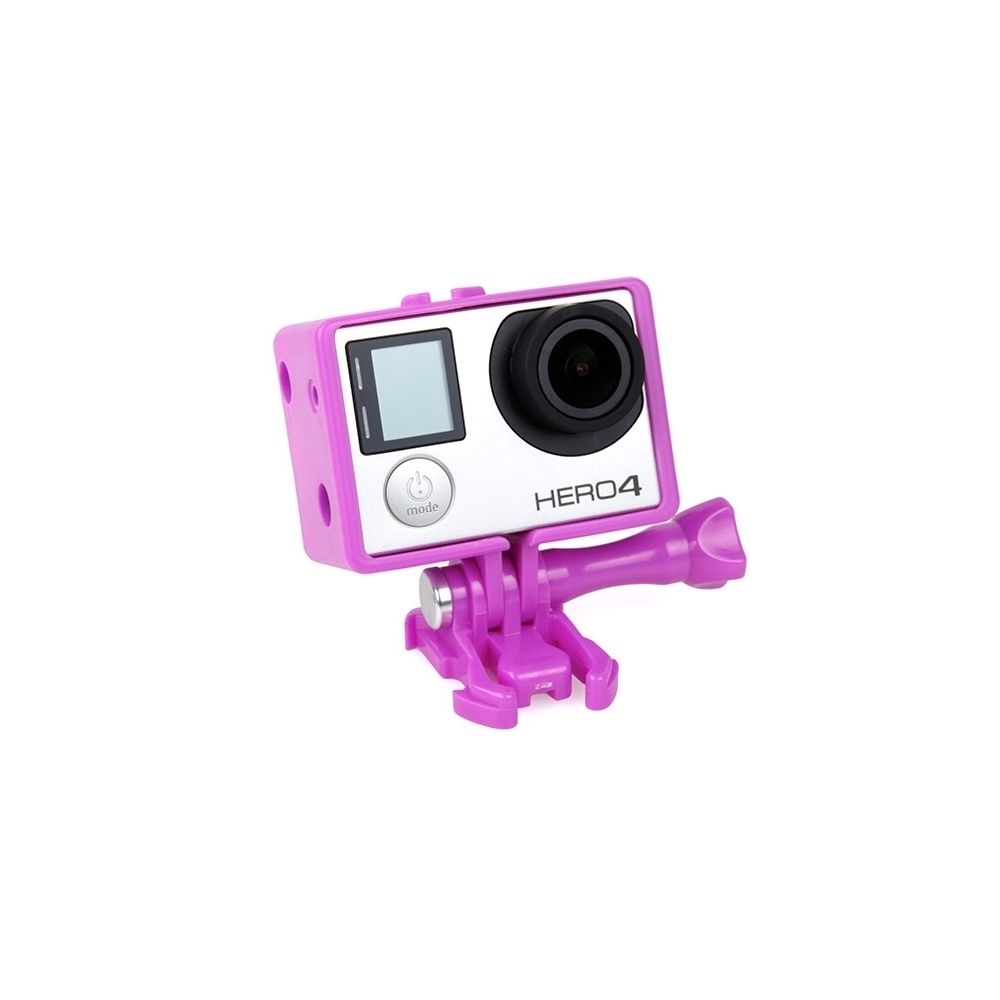 Wewoo - Cadre de protection Violet pour GoPro Hero 4 / 3+ / 3 Boîtier BacPac Frame Mount - Caméras Sportives
