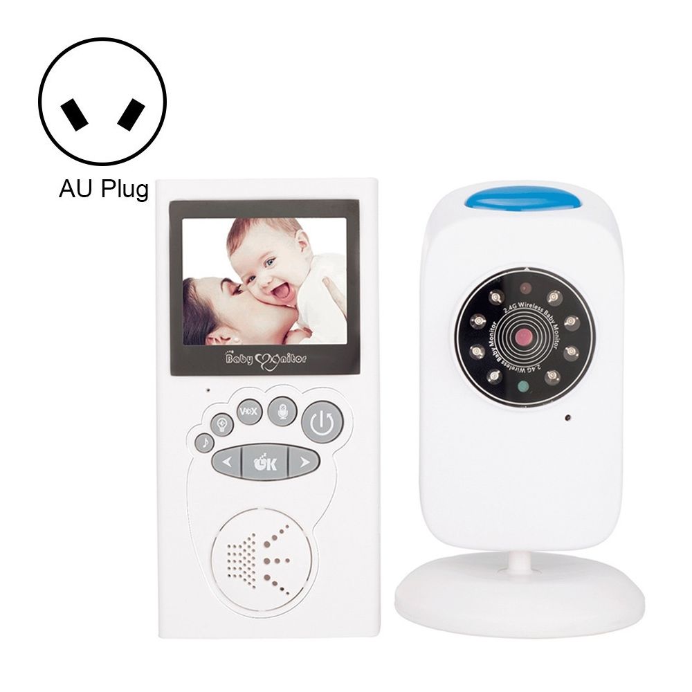 Wewoo - Babyphone vidéo Babycam WLSES GB101 Moniteur pour bébé avec caméra de surveillance sans fil 2,4 poucesprise AU - Babyphone connecté