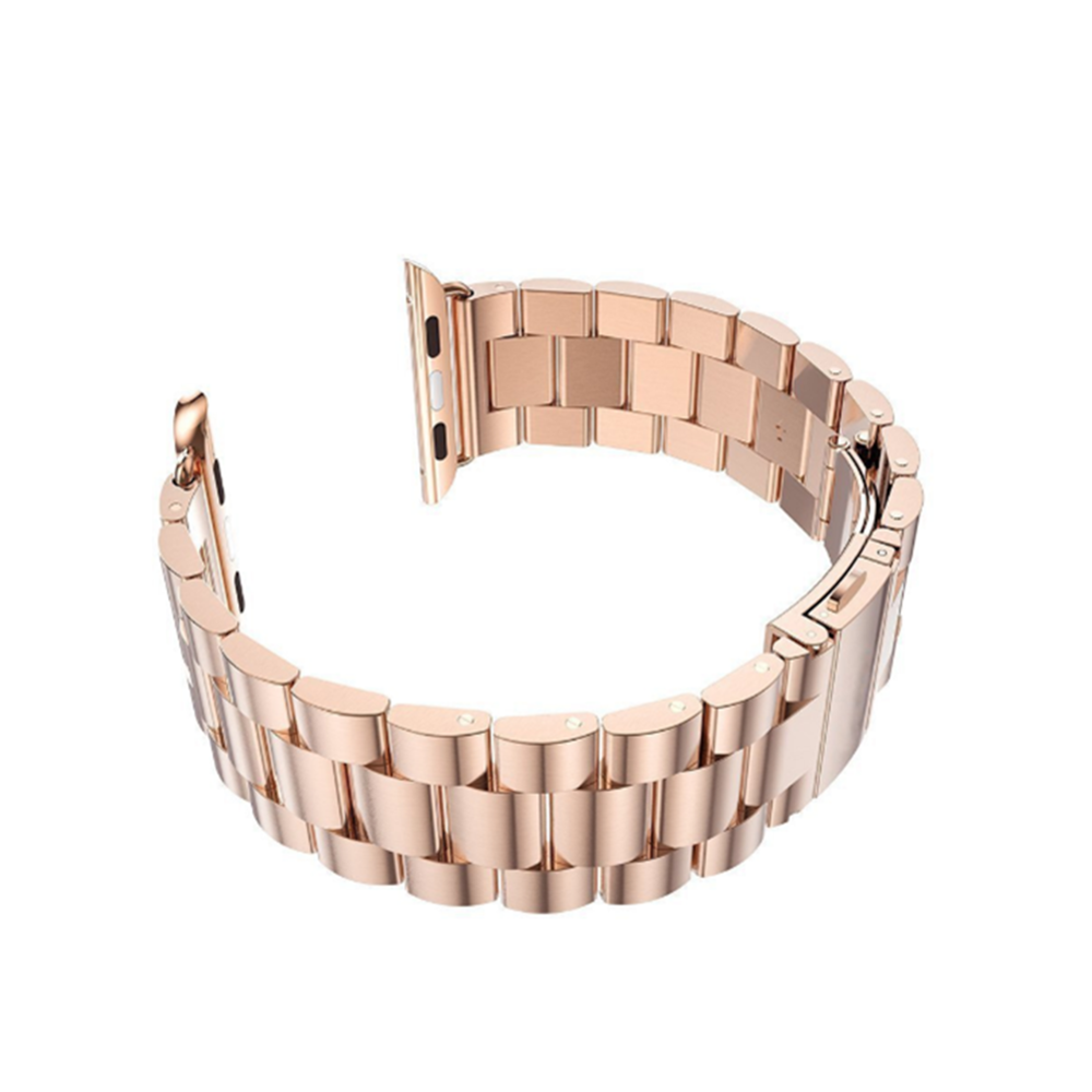 marque generique - YP Select Bracelet de montre, bracelet de montre-bracelet de remplacement en acier inoxydable pour montre Apple Watch série 4 or rose 44mm - Bracelet connecté